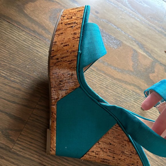 BCBGeneration Blue Wedges - Picture 4 of 8